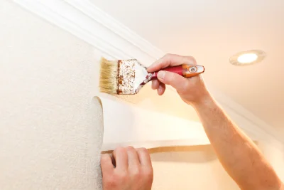 Pose de papier peint à Saint-Vidal — revêtements muraux et toiles de verre
